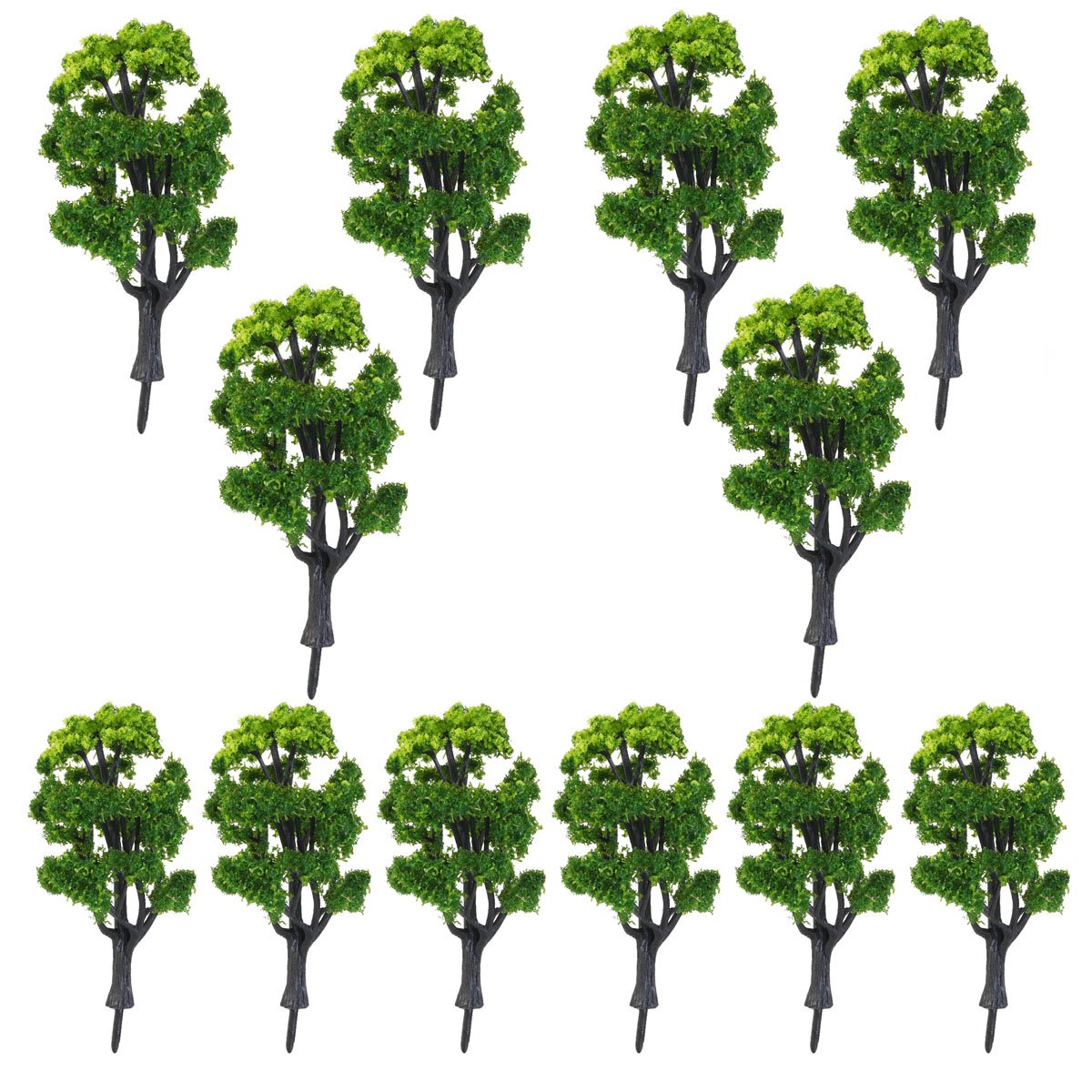 NUOLUX 1:50 Train Scenery Landscape Model Trees for Decoration 12pcs