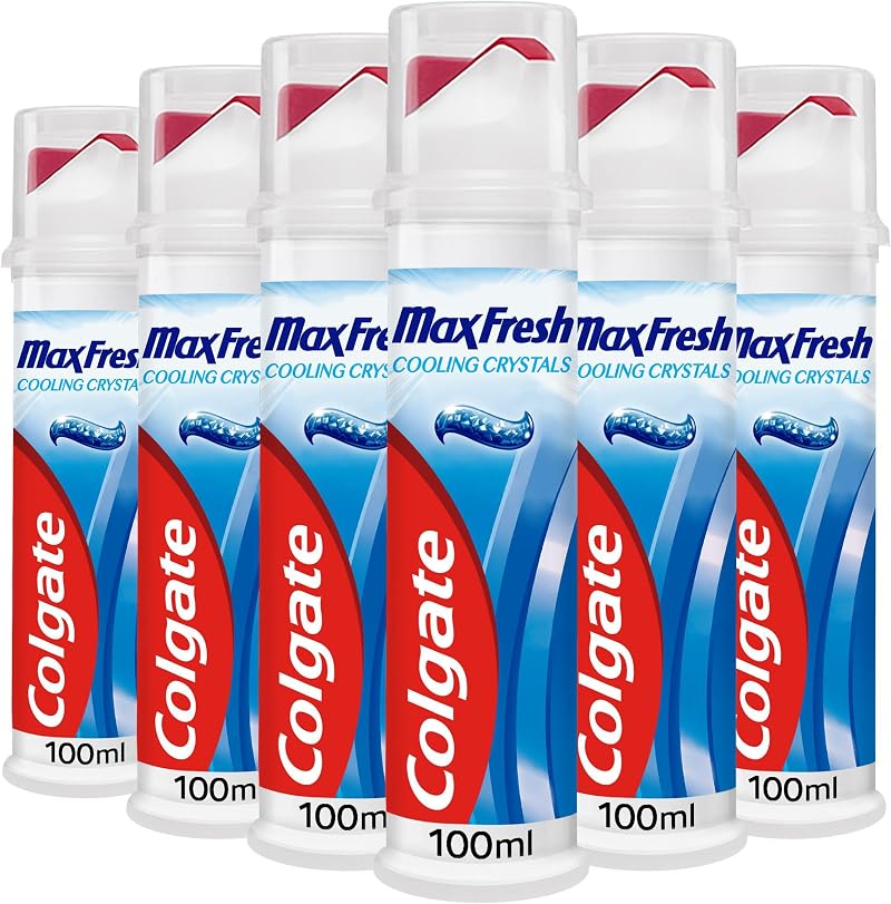Colgate Max Fresh Toothpaste with Cooling Crystals 6 x 100ml Fresh Breath