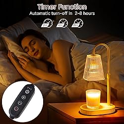 JEKEMORYE Candle Warmer Lamp Clear