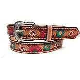 Kids Baby Toddler Western Belt Girls Sunflower Decorated Leather Belt