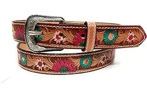 GENERIC Kids Baby Toddler Western Belt Girls Sunflower Decorated Leather Belt