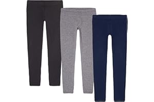 KIDPIK Girls Leggings 3-Pack | Great Basics Everyday Wear