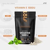 Alpha01 Vitamin E 1000IU D-Alpha Tocopherol 90 Capsules Vegan view 2