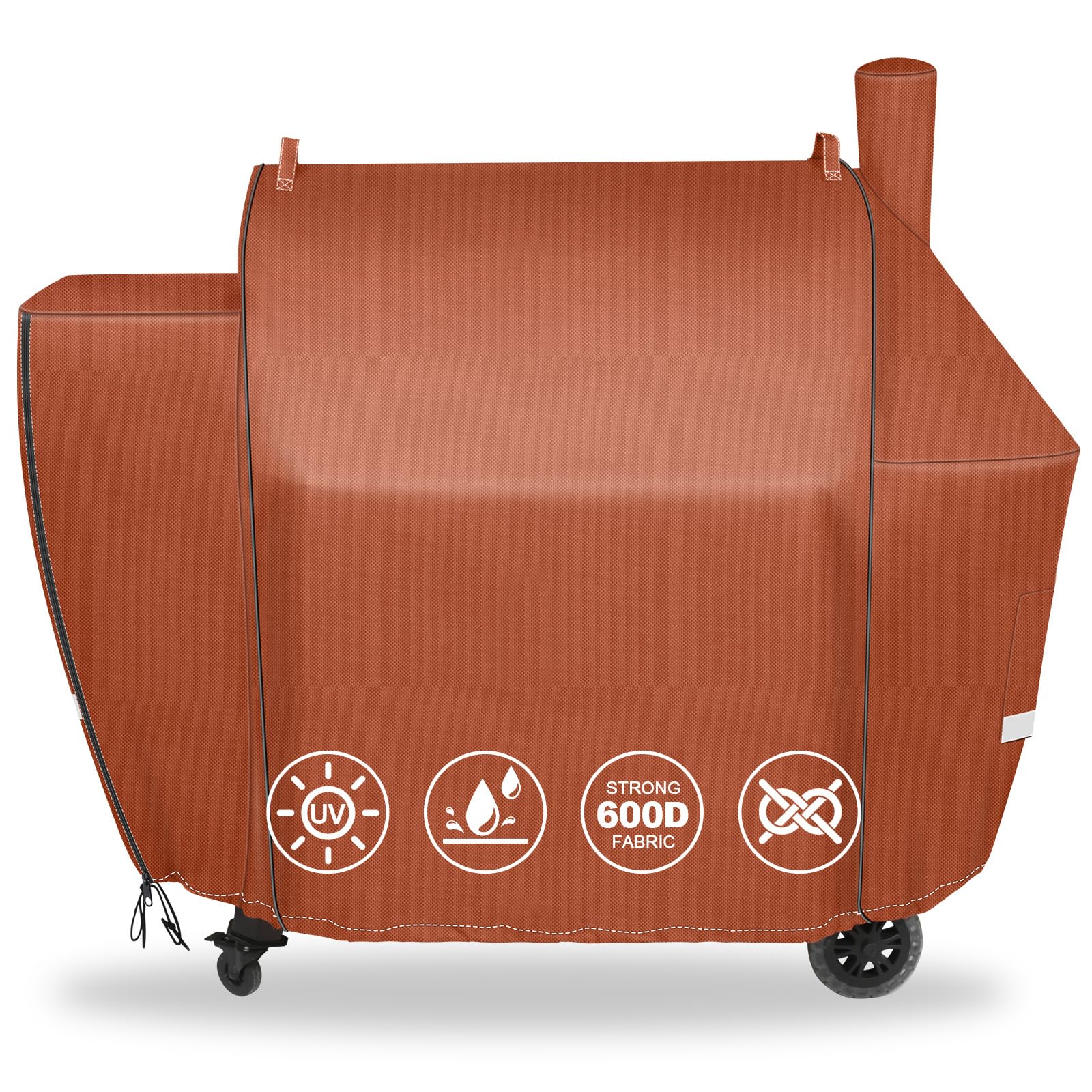 QuliMetal Grill Cover for Pit Boss Competition Series 1600, Pro Series 1600 Elite Wood Pellet Grill, PB1600CS, PB1600PS2, PB1600PSE, 600D Waterproof Fade Resistant Pit Boss 1600 Grill Cover, Brown Image QuliMetal Grill Cover for Pit Boss Competition Series 1600, Pro Series 1600 Elite Wood Pellet Grill, PB1600CS, PB1600PS2, PB1600PSE, 600D Waterproof Fade Resistant Pit Boss 1600 Grill Cover, Brown Image