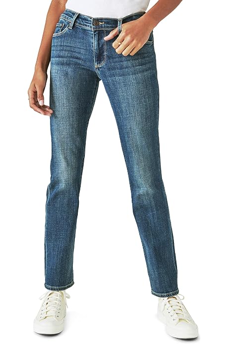 mid rise sweet straight jean