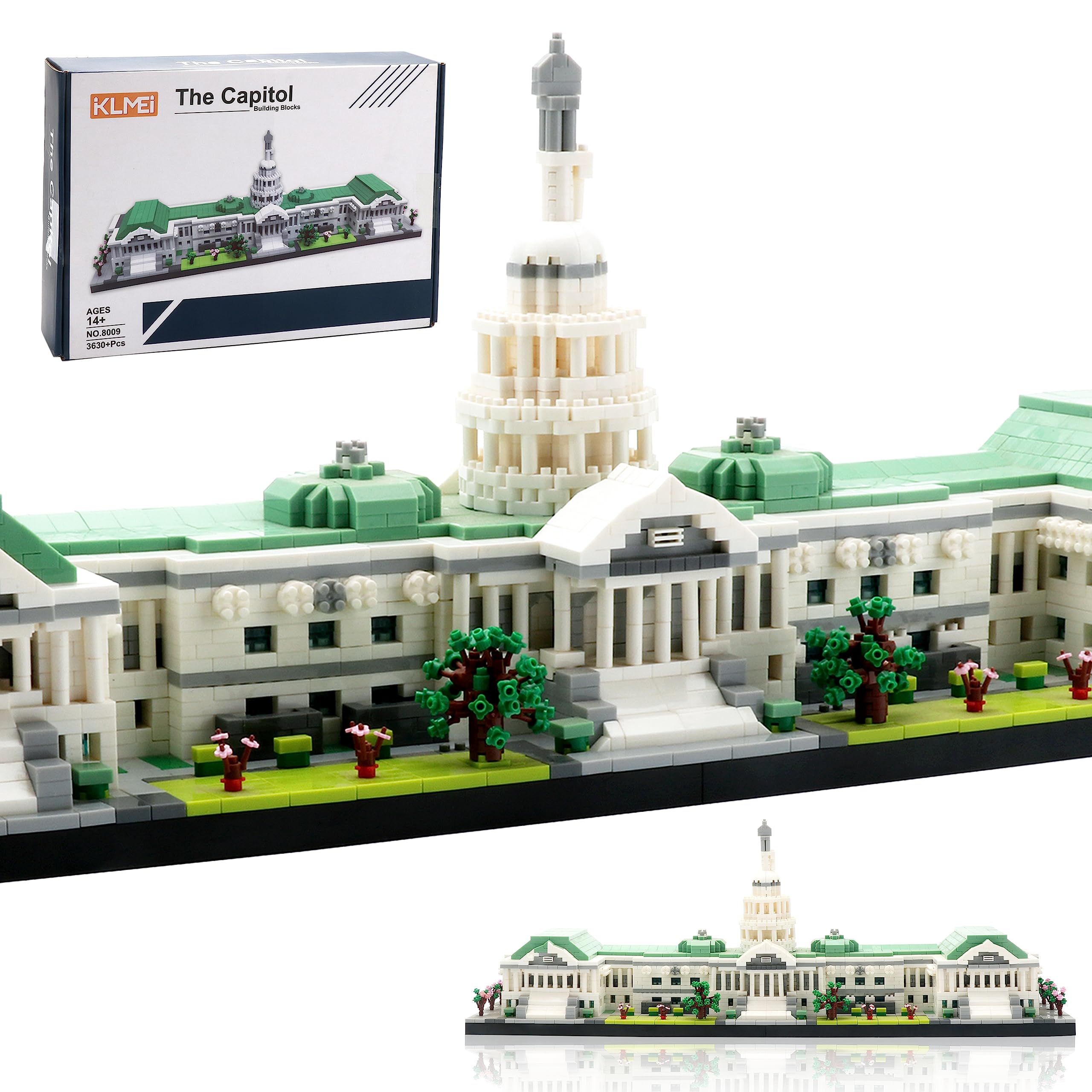 Photo 1 of *********READ CLERK NOTES**********  
KLMEi Micro Mini Blocks United States Capitol Building Architecture Model Famous Landmark Collection Set, Presents for Adult Age of 14+ 3630 PCS