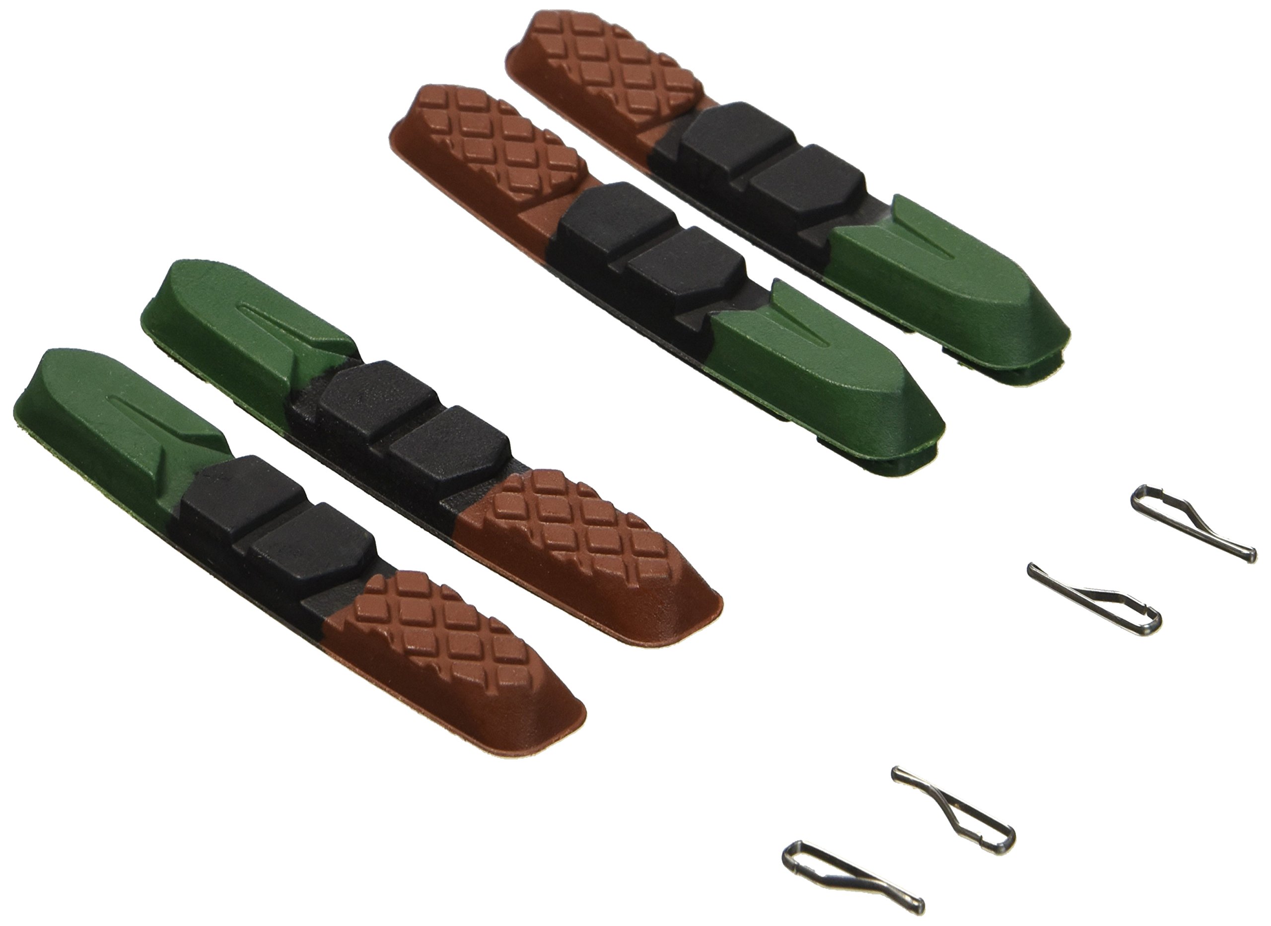 XLC Unisex Bs-x09 Replacement brake block, Black green red, One Size UK