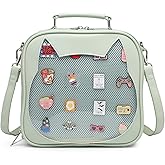 Cat Ita Bag Crossbody Bag Shoulder Bag Backpack Satchel Kawaii Purse with Pin Display