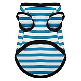 Paiaite Striped Dog Shirt Happy Color Cotton