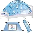 Pink Unicorn Bed Tent for Kids - Magical Dream Tents with Educational Bedroom Decor - Top Bunk Beds Canopy Privacy Pop Up Sleep Pod for Girls and Boys Indoor Fort - Twin and Full Size