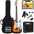 Best Choice Products 39in Full Size Beginner Electric Guitar Starter Kit w/Case, Strap, 10W Amp, Strings, Pick, Tremolo Bar - 3 Color Sunburst