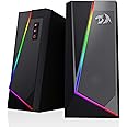 Redragon GS520 Anvil RGB Desktop Speakers, 2.0 Channel PC Computer Stereo Speaker with 6 Colorful LED Modes, Enhanced Sound a