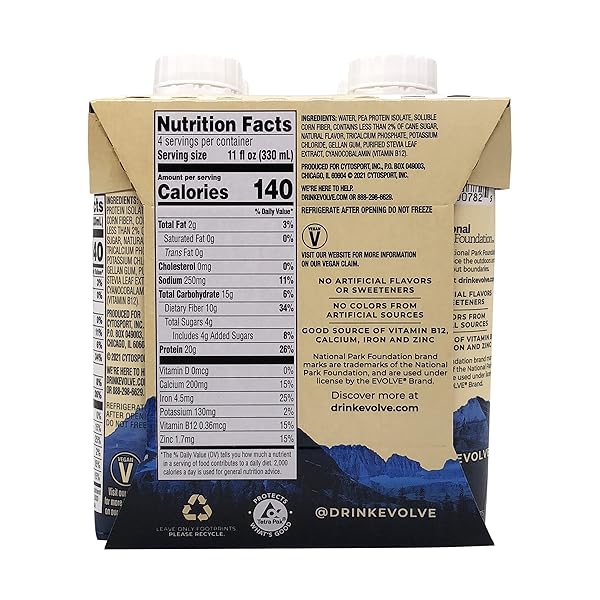 EVOLVE VANILLA BEAN PROTEIN SHAKES, 11 FZ