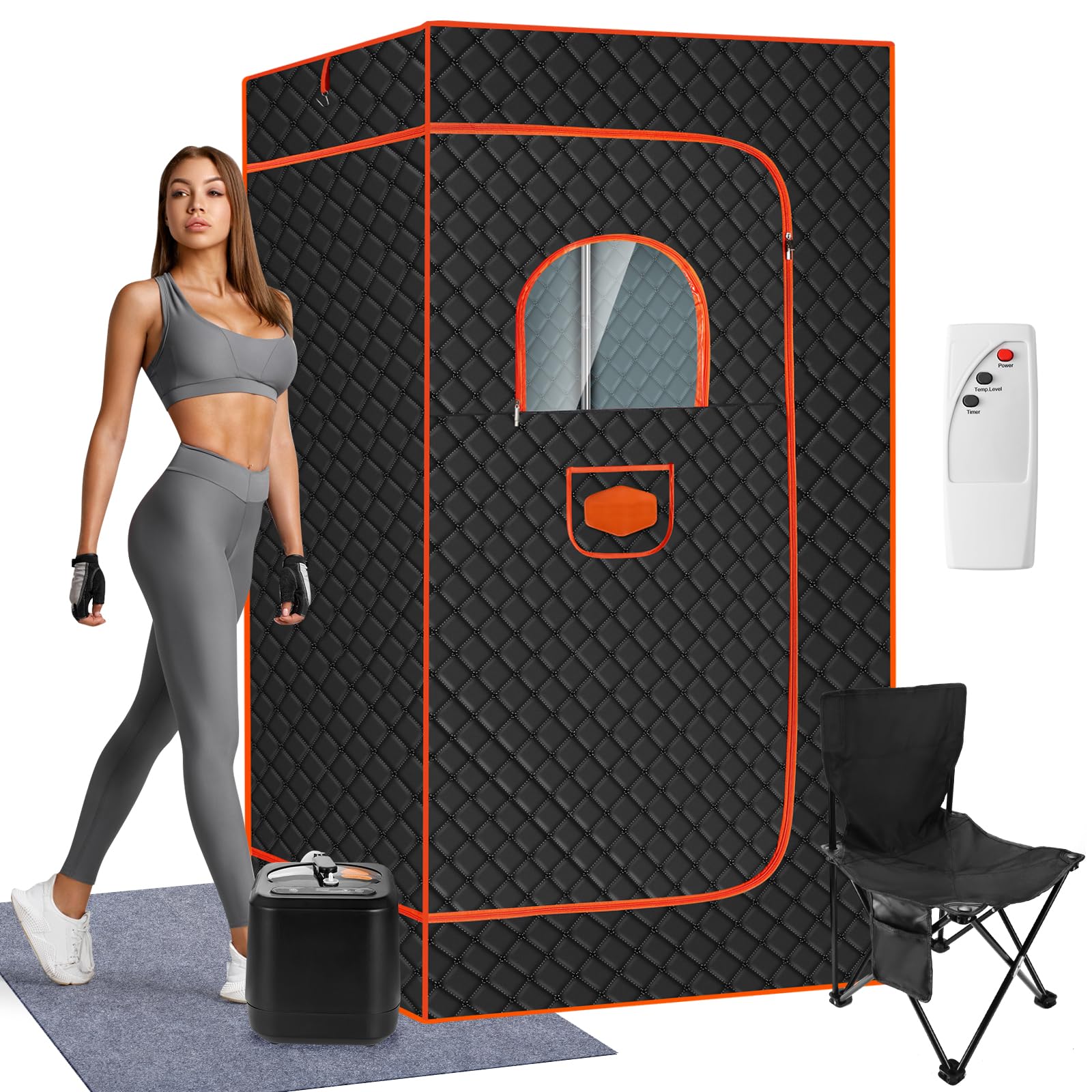 Photo 1 of (Not functional)(sold for parts/repair)OneAmg Sauna Box,Portable Sauna for Home,2024 Sauna Tent with 3L 110V Steamer,9 Levels,36 * 36 * 71inch
