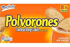 Marinela Polvorones Orange Shortbread Cookies, 8 count, 20.88 oz