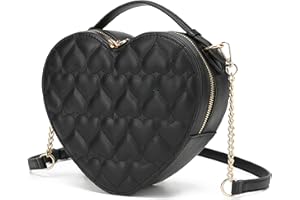 lola mae Heart Shape Satchel Crossbody Purse for women Zip Around Shoulder Bag