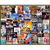 Springbok Going to the Movies 1000 Piece Jigsaw Puzzle for Adults | Movie collage puzzle with Unique Cut Pieces, Made in USA, Eco-Friendly Materials, Poster Included for nostalgic family fun