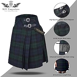 Kilt Emporium Women's Billie Kilt Skirt, 20" Knee
