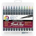 Studio Series Watercolor Brush Marker Pens (Set of 24 pens, plus bonus water brush), Great for Hand Lettering, Calligraphy, Manga, Comics, Adult Coloring Books, Journals, and all DIY Drawing Art