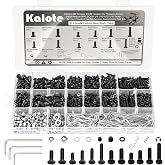 Kalote 633PCS RC Screw Kit, 10.9 Carbon Steel Hex Bolts for Traxxas Axial | High Tensile, M3/M4, For Redcat Arrma RC4WD HSP HPI SCX10 Losi 1/8 1/10 1/12 1/16 1/20 Scale RC Crawler Cars Trucks