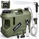 SPACEREST Portable Camping Shower with 5-Gallon Water Jug, 2 Batteries | Electric Camping Shower, Intergrated Leak-Proof Design, Food-Grade Water Tank, Camp Pump for Outdoor, Beach, Hiking, Pet Wash