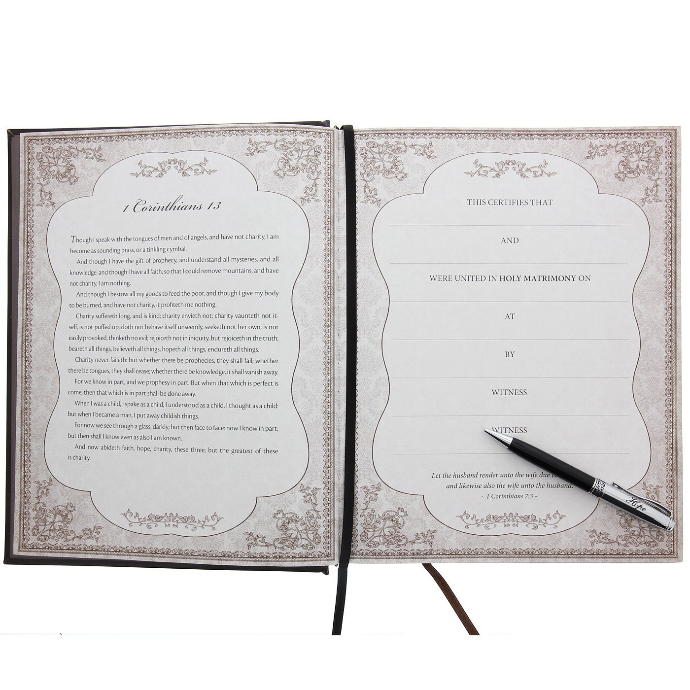 KJV Holy Bible, Classically Illustrated Heirloom Family Bible, Faux Leather Hardcover - Ribbon Markers, King James Version, Dark Brown/Gold (KJV Family Editions)