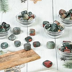 Crocon 1LB African Bloodstone Tumbled Stones and
