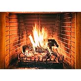 LTLYH 5x3ft Burning Firewoods Photography Backdrop Winter Christmas Fireplace Flaming Woods Background for Kids Children Family Camping Barbeques Party Decor 237…