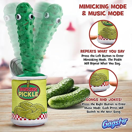 Gagster Dancing Pickle – Sings, Repeats What You Say Tells Jokes