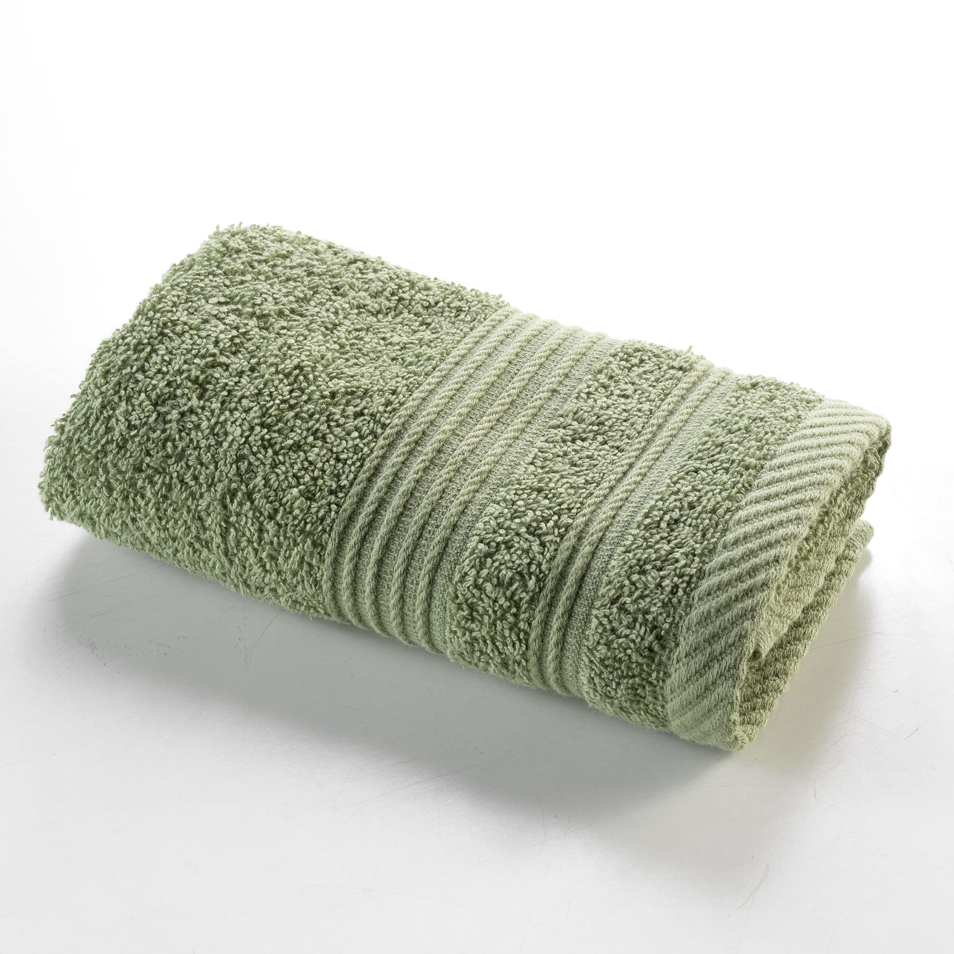 Douceur d'Intérieur, Guest Towel (30 x 50 cm) Tendresse Fougere, Plain Sponge