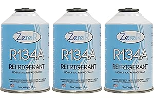 ZeroR® R134a Refrigerant for MVAC use in a 12oz Self-Sealing Container (3 Pack)