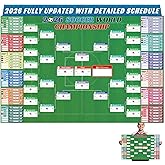 WUSUTE 2026 World Cup Schedule Poster, 39.4"×25.7" World Cup 2026 Merchandise for Soccer Fans, Soccer Tournament Poster for Fans, Party Decorations Matches Wallchart