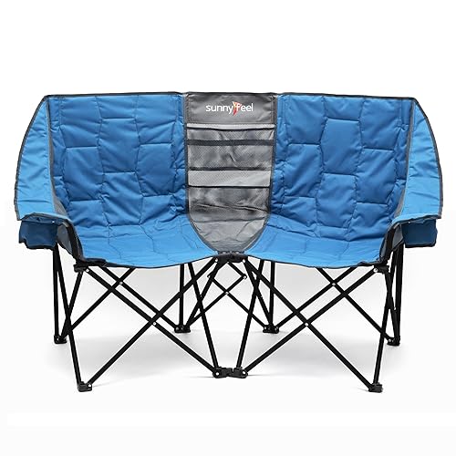 Amazon Camping Chairs For Big People SUNNYFEEL Folding Double