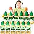 Qualirey 12 Pack Fruit Fly Trap Refill Liquid, 0.68oz Per Bottle Liquid Fruit Fly Traps for Indoors, Non Toxic Bait Safe Near Pets, Food and Kids, Lure Refill for Home Kitchen