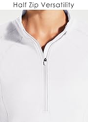 Willit Women's Fleece Running Jacket Pullover