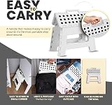 Utopia Home 9 Inch Folding Step Stool, 330 lbs Capacity, Anti-Slip, White view 6