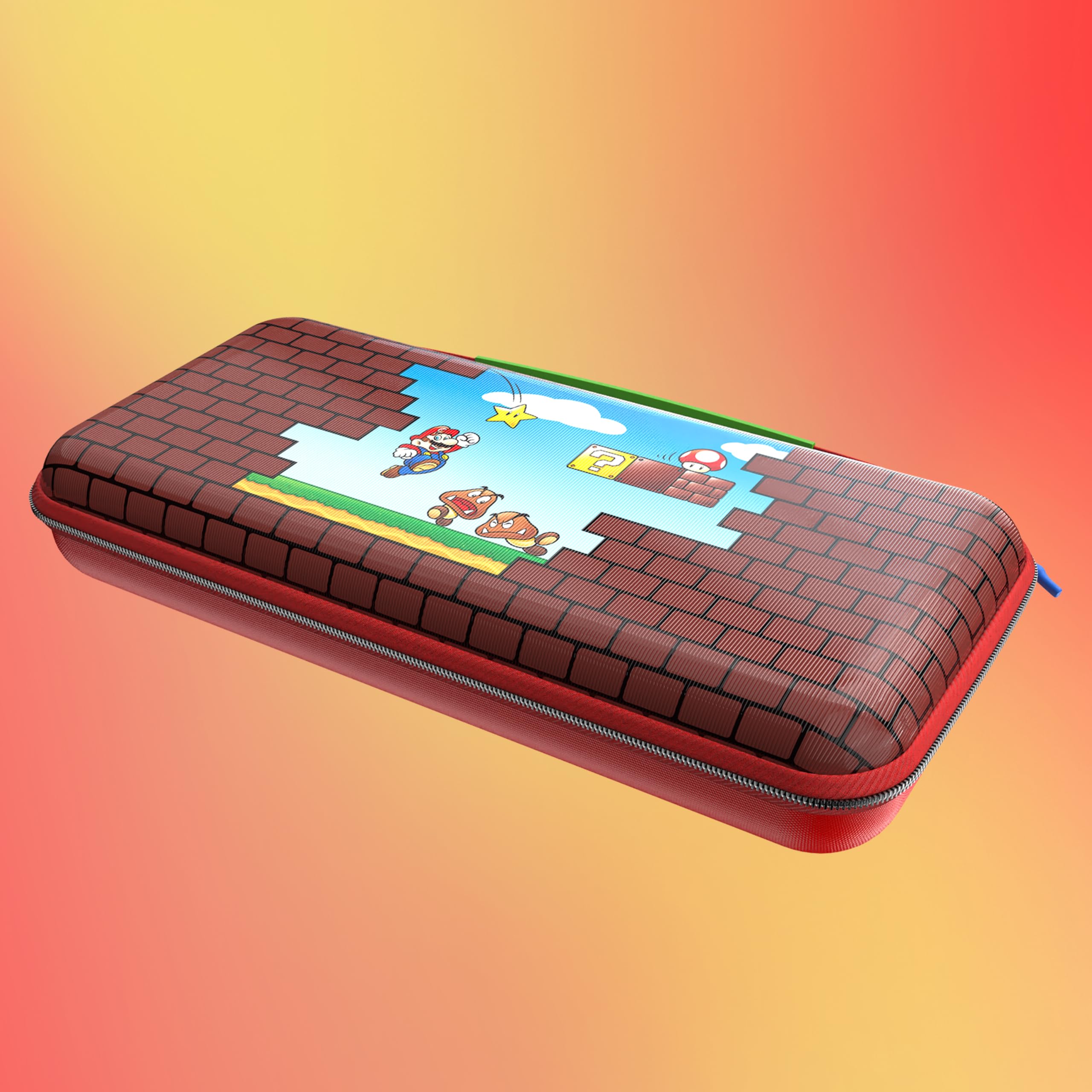 Turtle Beach PlayTrek Etui Mario Bricks Offiziell von Nintendo lizenzierte Reiseetui zum Schutz deiner Nintendo Switch 2 9