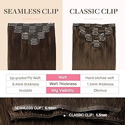 GOO GOO Clip in Hair Extensions Real Human