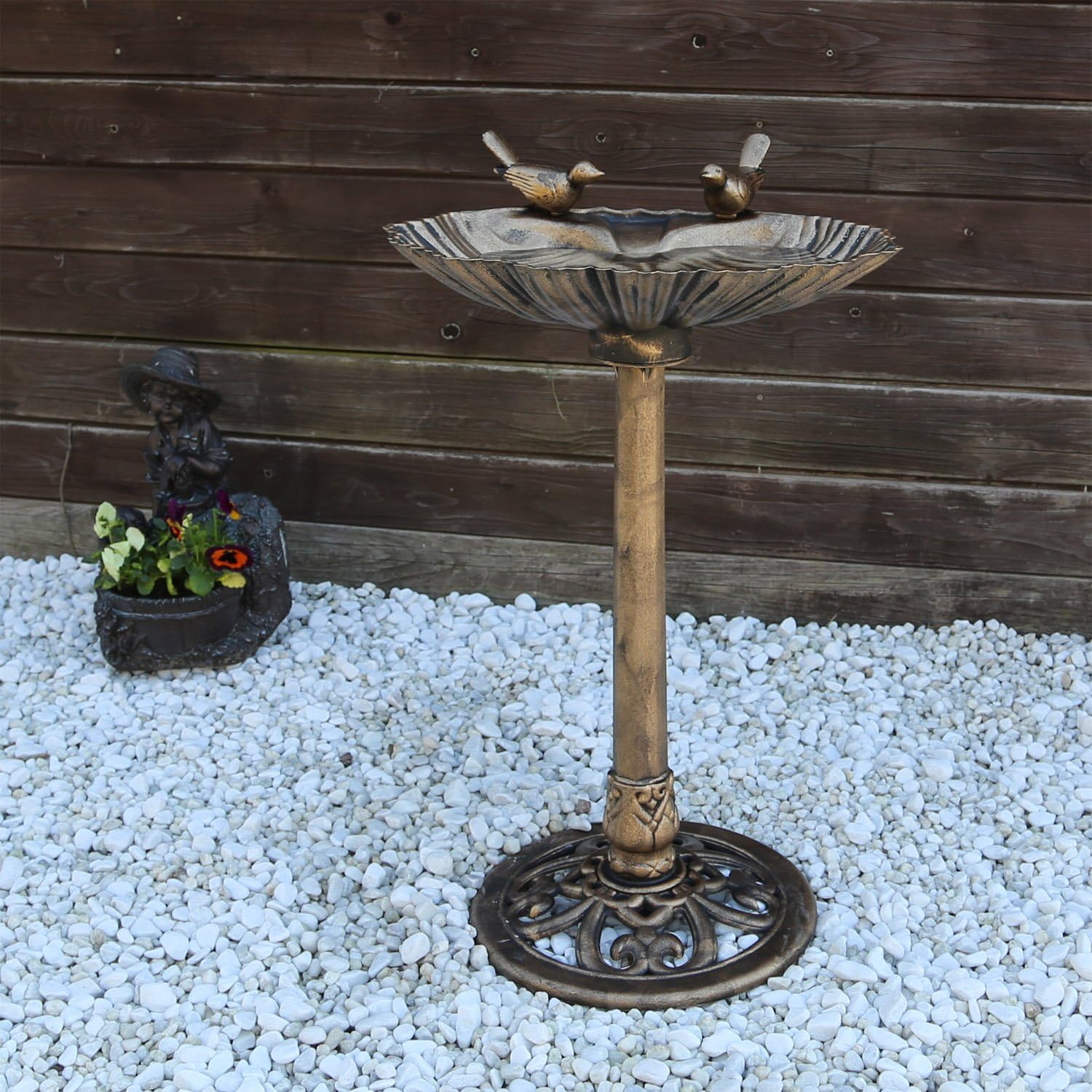 Fontaine Solaire 2W Pour Bassin Oiseaux - Décoration Jardin Écologique, Pompe 160L/H