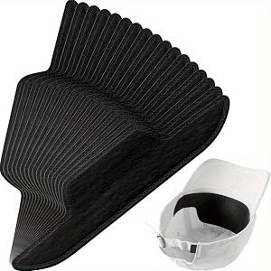 10 Pack Hat Sweat Liner Inserts for Caps, Reusable Sweat Absorbing Hat Pads, Breathable Cap Sweatbands for Baseball Golf Runn