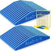 2 Pcs 12 Slot Storage Rack for Quilting Rulers, Blue Ruler Holder Organizer | for Home Office Storage, Safe PlA Material, Deep Groove for Stable Support, Trapezoidal Design for Easy Access, 6Lx6Wx1.2H