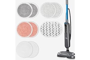 PIGUOAT 10 Pack 3897A Pads Fit for Bissell SpinWave SmartSteam Scrubbing Steam Mop Cleaner 3897A(10 Mop Pads)