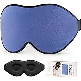 LitBear Sleep Masks, Light Blocking Eye Mask Sleeping for Women Men Side Sleeper, Soft 3D Comfortable Sleeping Mask with Adjustable Elastic Strap for Travel