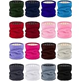 Halfchet 16 Pcs Winter Neck Warmer Ski Mask for Men Women, Neck Gaiter Face Scarf Women, Fleece Lined Scarf for Men Gaiter Mask, Thick Windproof Scarves, Thermal Cold Weather Gaiters
