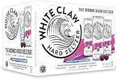 White Claw Hard Seltzer Black Cherry, 12 oz cans, 5% ABV (Pack of 12)