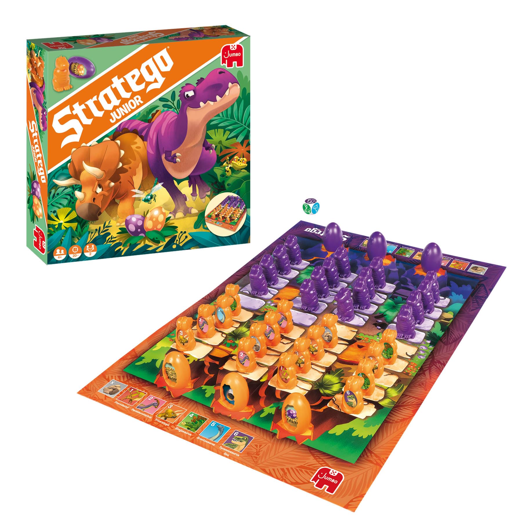 Stratego Junior Dinos, Brettspiel für Kinder ab 4 Jahren 2
