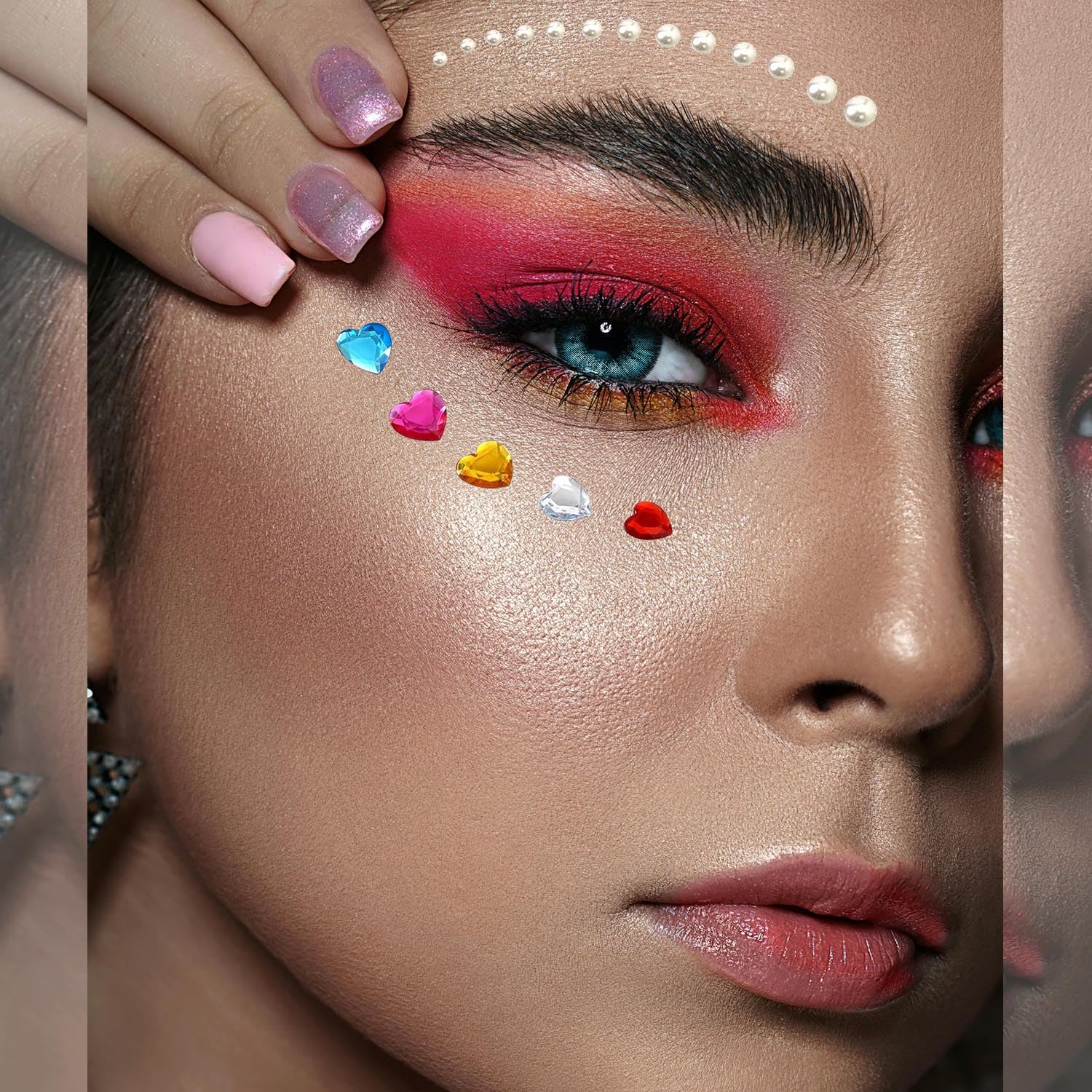 3228pcs Gems Stickers, Self Adhesive Rhinestone Jewel Stickers, Acrylic Gems DIY Craft Decorative Diamond Stickers, Assorted Shapes Jewels Rhinestones Sticker, Gem Sticker Crafts for Kids