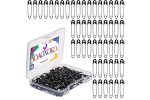 joaoxoko Safety pins 150pcs 0.75inch Safety pins for Clothes for Clothing Sewing Handicrafts Quilting Jewelry Making，Black Hijab pins (Black)