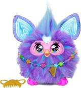 Furby Electronic Plush Toy Talking Interactive Purple 6 inch Lights Sings