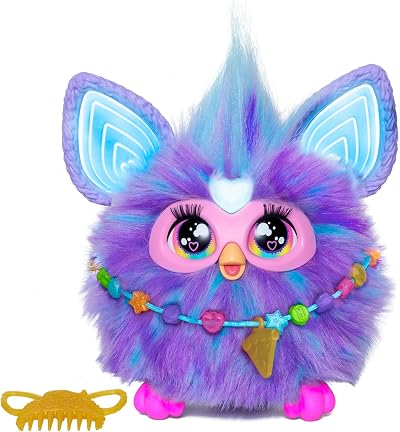Furby Electronic Plush Toy Talking Interactive Purple 6 inch Lights Sings